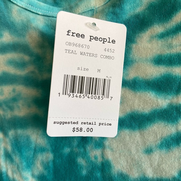 Sold! NWT Free People We The Free Tie Dye Anytime Tank - Picture 7 of 8